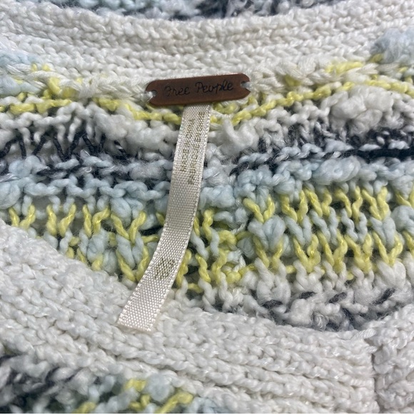 Free People knit pullover Marled Song Bird yellow knit sweater - Picture 10 of 10